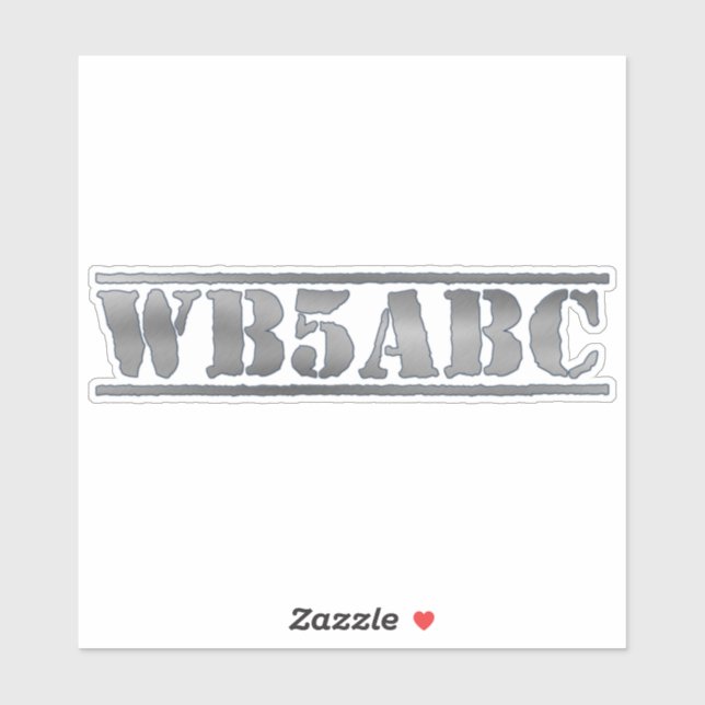 Adesivo Símbolo de chamada personalizado (Folha)