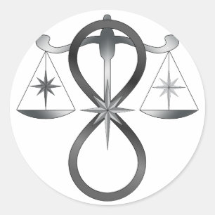 Adesivo Símbolo de Deus da Unidade Religiosa Pagan Monocr