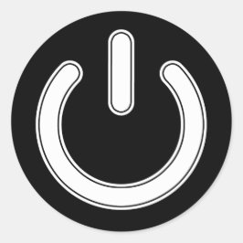 Adesivo Símbolo de energia (preto e branco)