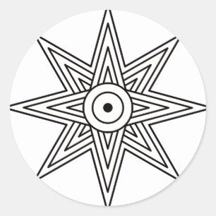 Adesivo Símbolo de estrela Ishtar