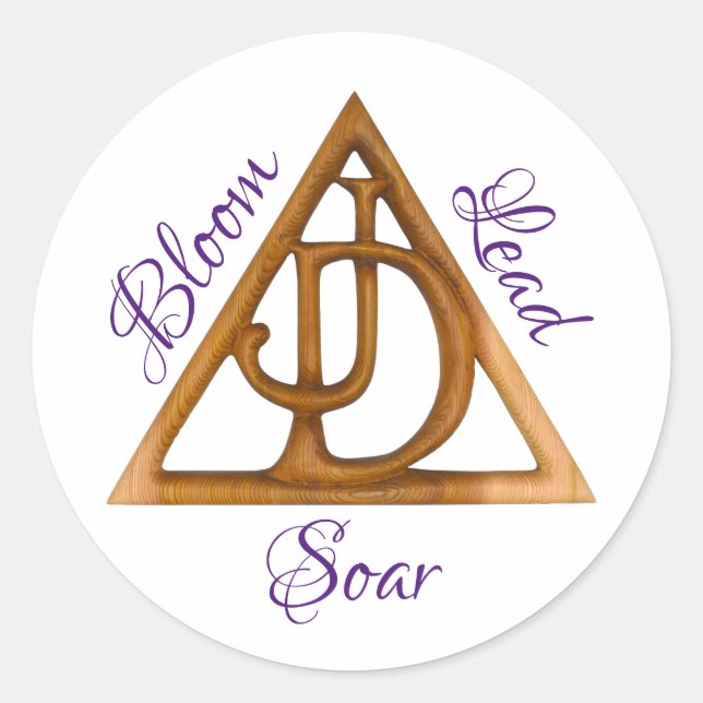 Adesivo Símbolo de Filhas JDI Bloom Lead Soar OIJD (Frente)