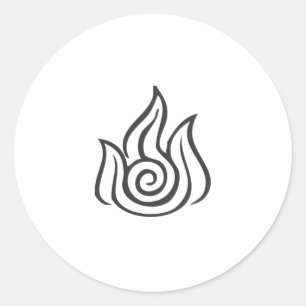 Adesivo Símbolo de Fogo