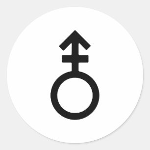 Adesivo Símbolo de Gênero Androgyne