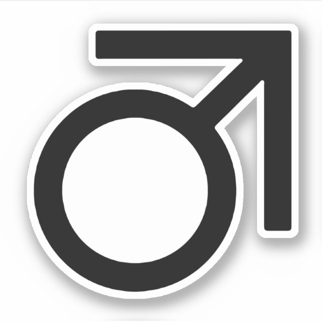 Adesivo Símbolo de Gênero Butch (Frente)
