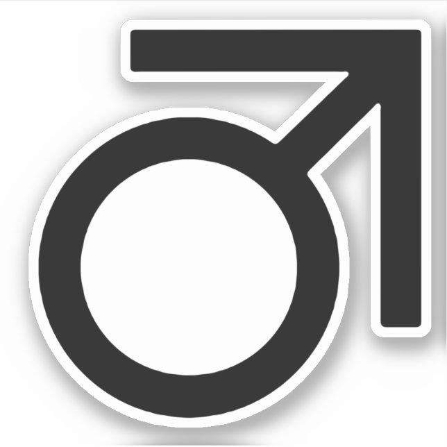 Adesivo Símbolo de Gênero Butch (Frente)