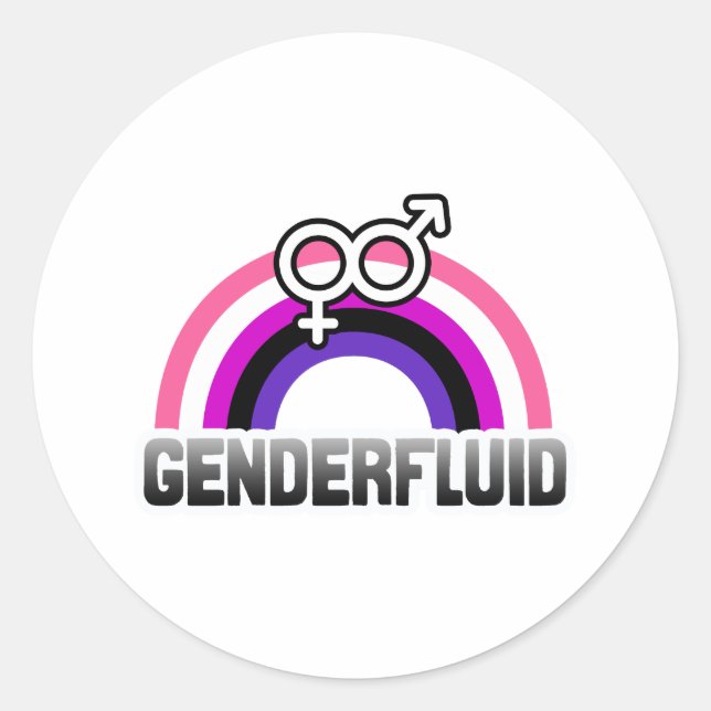 Adesivo Símbolo de Gênero de Fluxo Genérico (Frente)