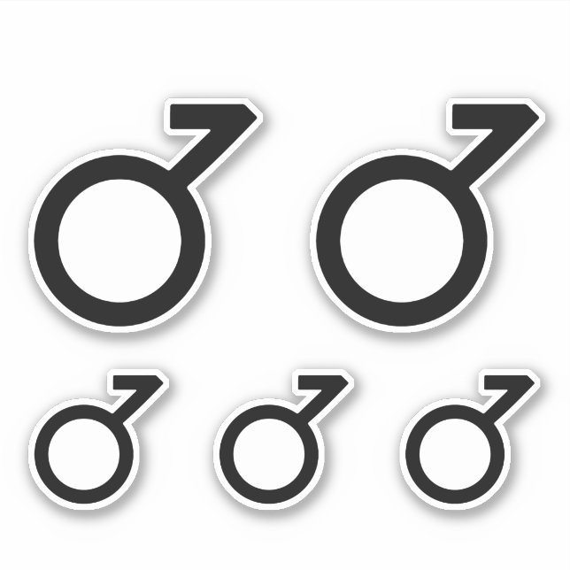Adesivo Símbolo de Gênero Demiboy (Frente)
