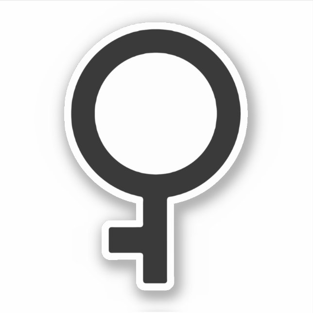 Adesivo Símbolo de Gênero Demigirl (Frente)