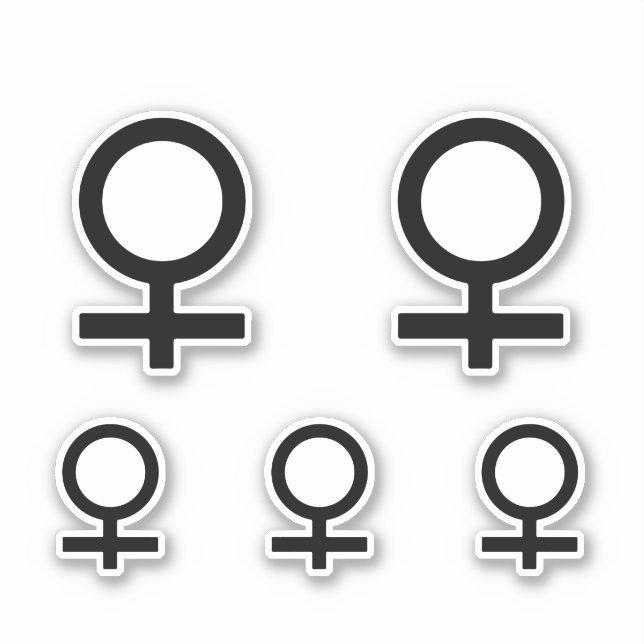 Adesivo Símbolo de Gênero Femme (Frente)