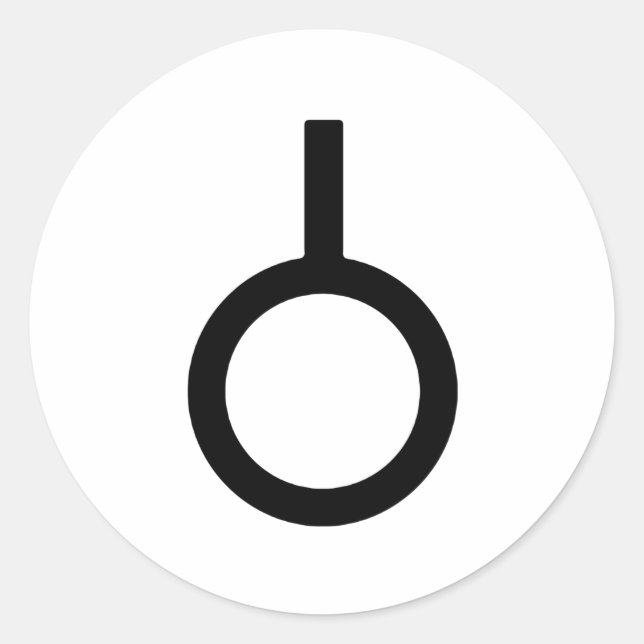 Adesivo Símbolo de Gênero Neutrois (Frente)
