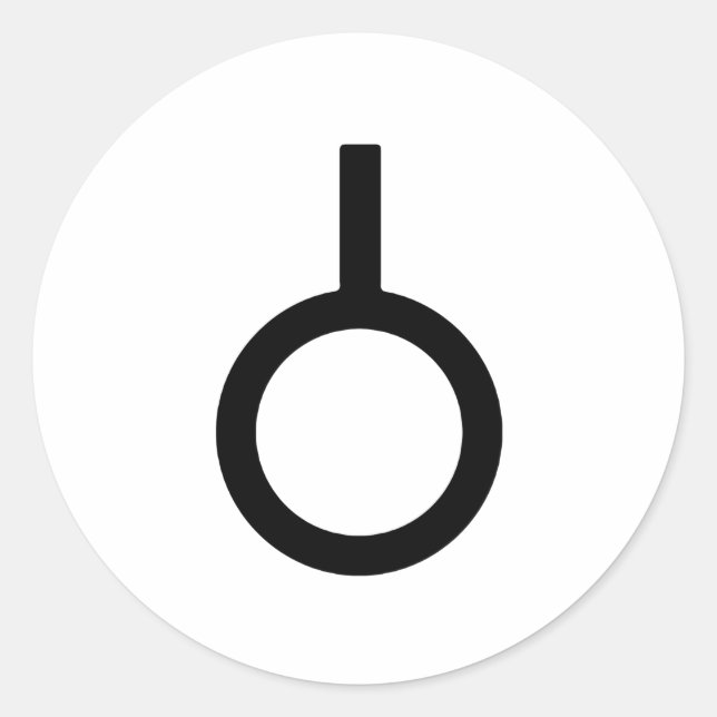 Adesivo Símbolo de Gênero Neutrois (Frente)