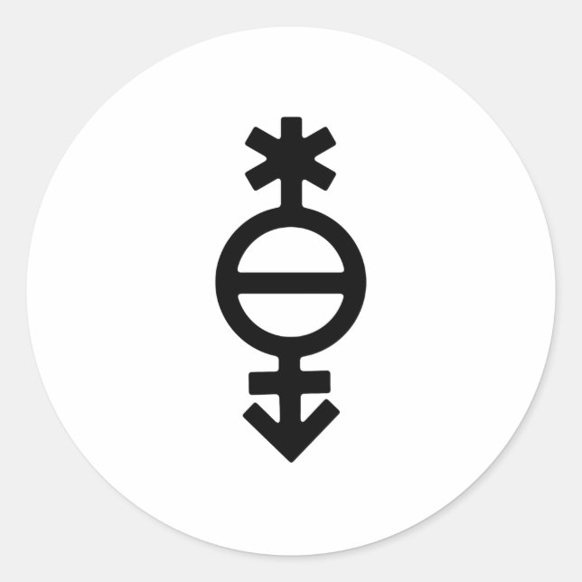 Adesivo Símbolo de Gênero Pangênero (Frente)