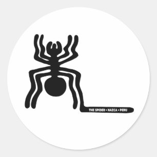 Adesivo símbolo de geoglifo idol antigo da aranha símbolo