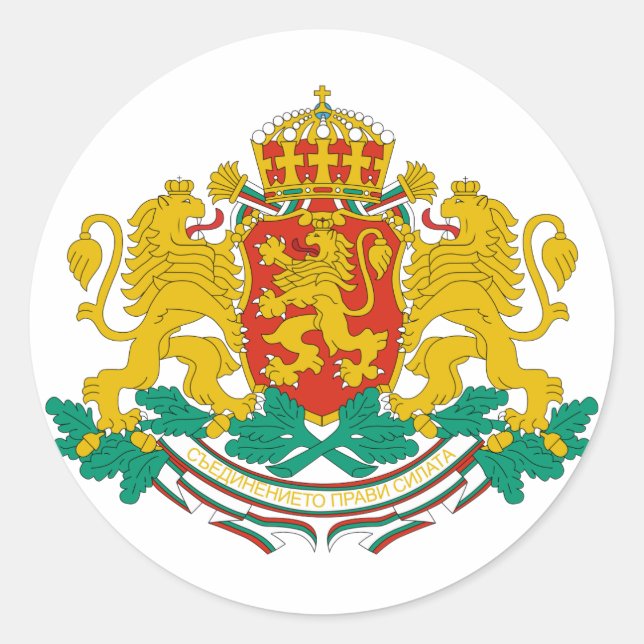 Adesivo Símbolo de Heráldica do Casaco Oficial de Armas da (Frente)