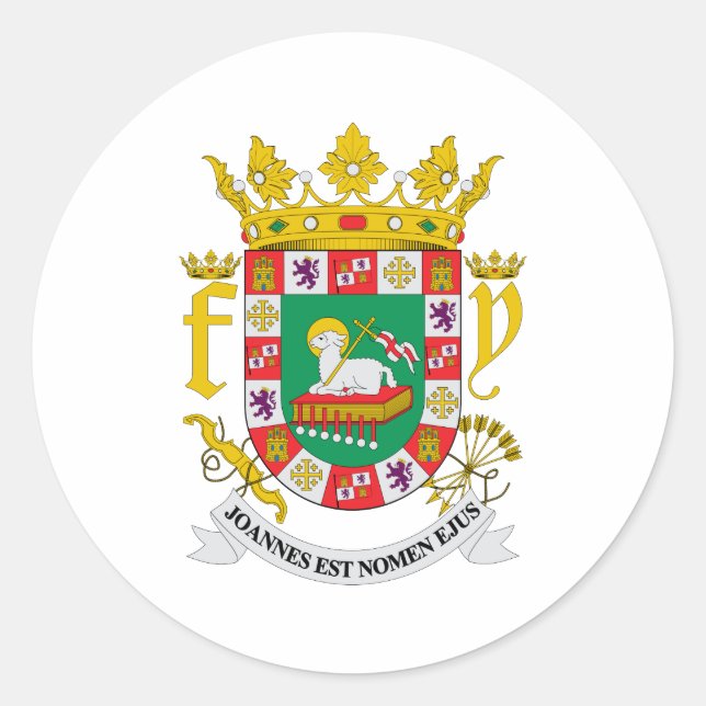 Adesivo Símbolo de Heráldica do Casaco Oficial de Armas de (Frente)