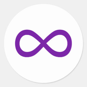 Adesivo Símbolo de Infinito Roxo