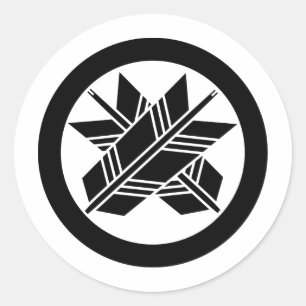 Adesivo Símbolo de KAMON Crest Família Japonês