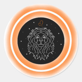 Adesivo Símbolo de Leão – Emblema Mínimo de Astrologia