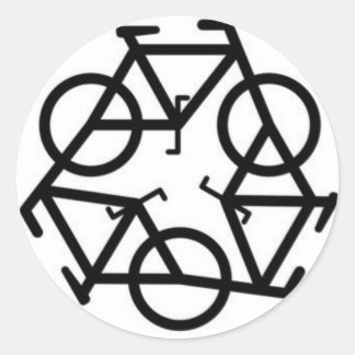 Adesivo Símbolo de logotipo de bicicleta do reciclar