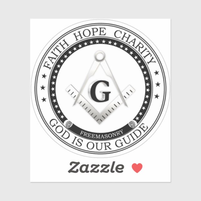 Adesivo Símbolo de maçonaria (Folha)