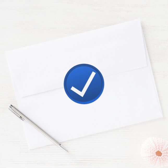 Adesivo Símbolo de Marca Azul (Envelope)