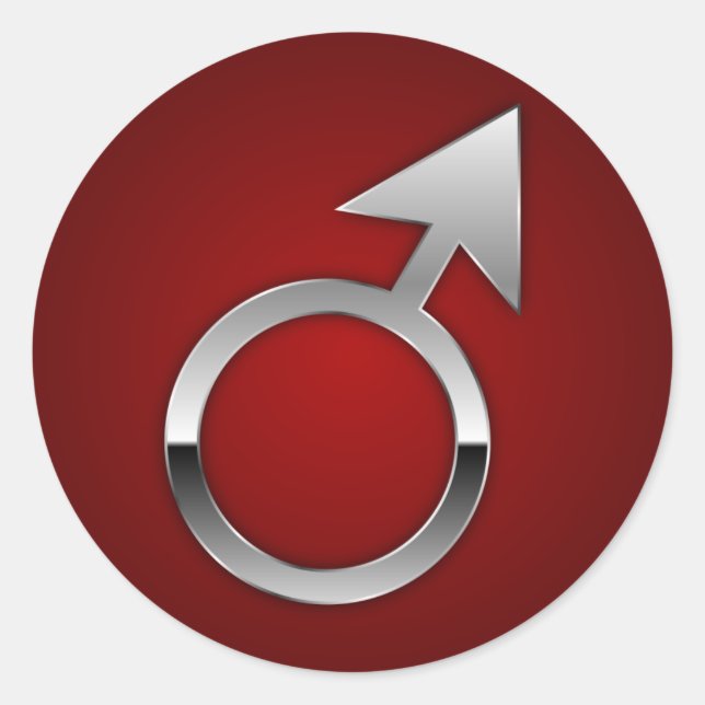 Adesivo Símbolo de Marte (Frente)