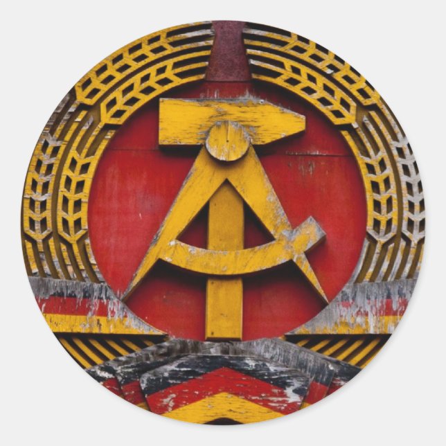 Adesivo Símbolo de martelo e foice do comunista (Frente)