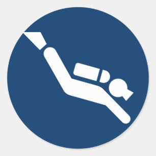 Adesivo Símbolo de mergulho Scuba