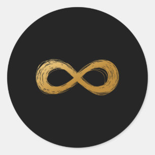 Adesivo Símbolo de Neurodiversidade da Infinidade Dourada
