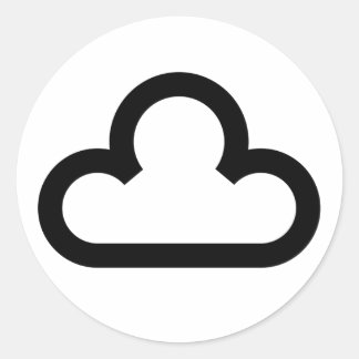 Adesivo Símbolo de Nuvem do Tempo