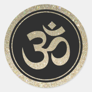 Adesivo Símbolo de Om com brilho