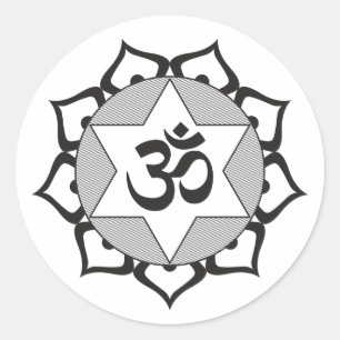 Adesivo Símbolo de OM Yoga preto original