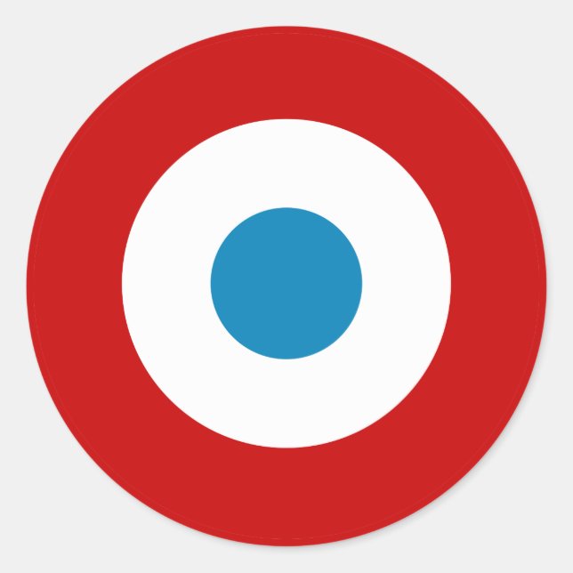 Adesivo Símbolo de país roundário França exército militar (Frente)