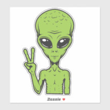 Símbolo de Paz Alienígena Caminhão de Carro Extrat