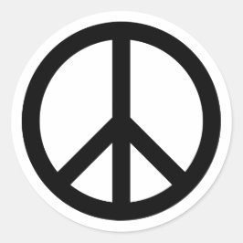 Adesivo Símbolo de Paz Preto
