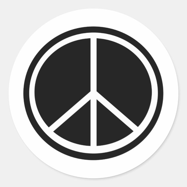 Adesivo Símbolo de paz tradicional (Frente)