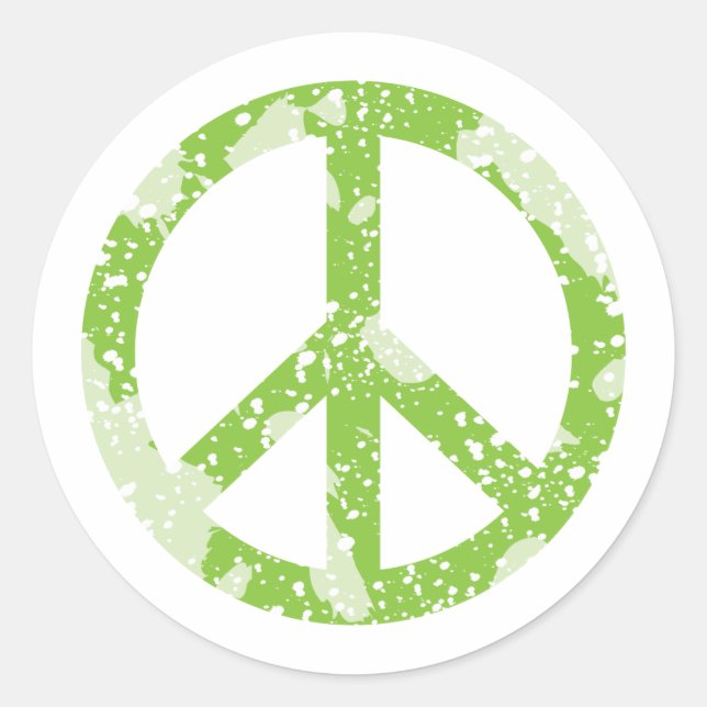 Adesivo Símbolo de Paz (Verde) (Frente)