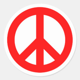 Adesivo Símbolo de Paz Vermelho