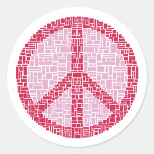 Adesivo Símbolo de paz (vermelho)