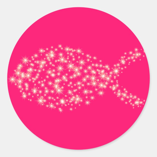 Adesivo Símbolo de Peixe Cristão de Lítio (Frente)