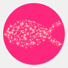 Adesivo Símbolo de Peixe Cristão de Lítio