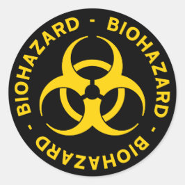 Adesivo Símbolo de perigo amarelo