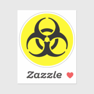 Adesivo Símbolo de perigo biológico