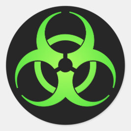 Adesivo Símbolo de perigo verde