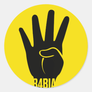 Adesivo Símbolo de R4BIA da camisa da liberdade t