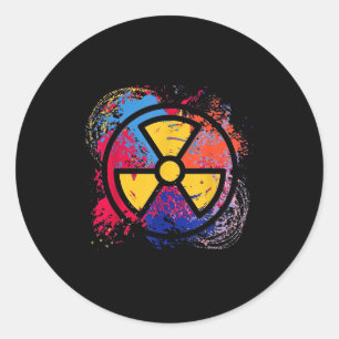 Adesivo Símbolo de Radiação de Medicina Nuclear Colorido R