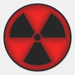 Adesivo Símbolo de Radiação Vermelha