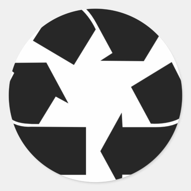 Adesivo Símbolo de reciclar (Frente)