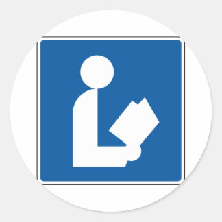 Adesivo Símbolo de rua da biblioteca