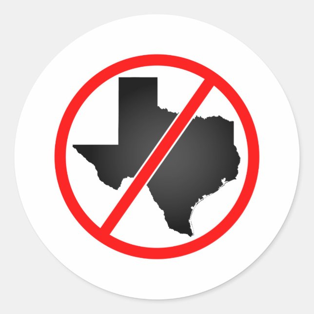 Adesivo Símbolo de Saída do Texas (Frente)